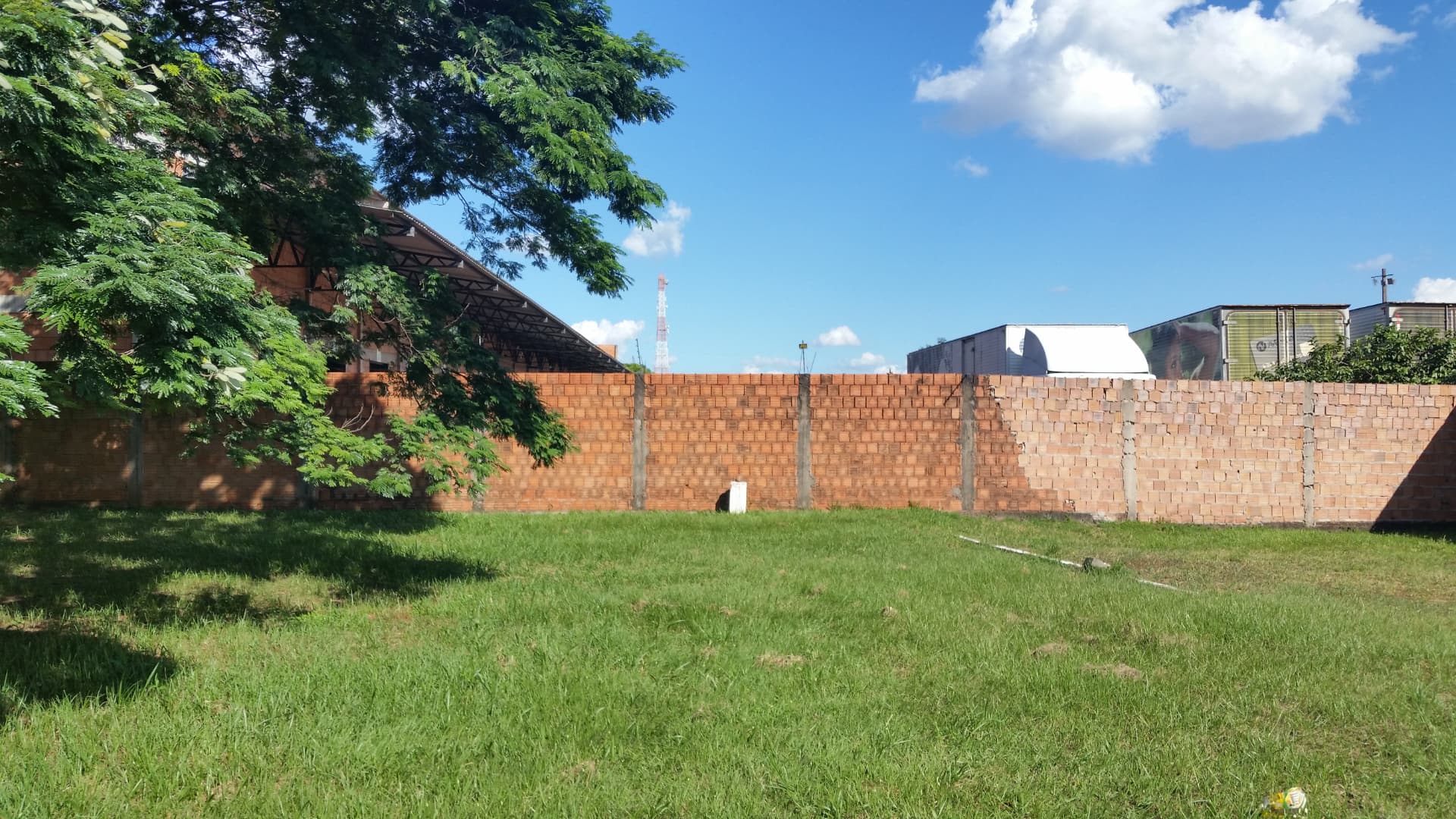 Área onde hoje está a capela, antes da construção